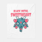 schattig geitenkop baphomet fleece deken (Voorkant)