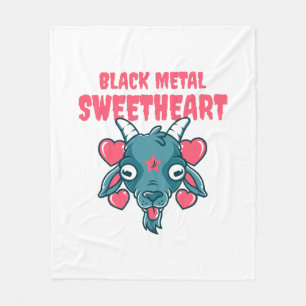 schattig geitenkop baphomet fleece deken
