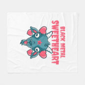 schattig geitenkop baphomet fleece deken (Voorkant (Horizontaal))