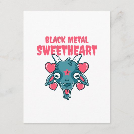 schattig geitenkop baphomet informatiekaartje (Voorkant)