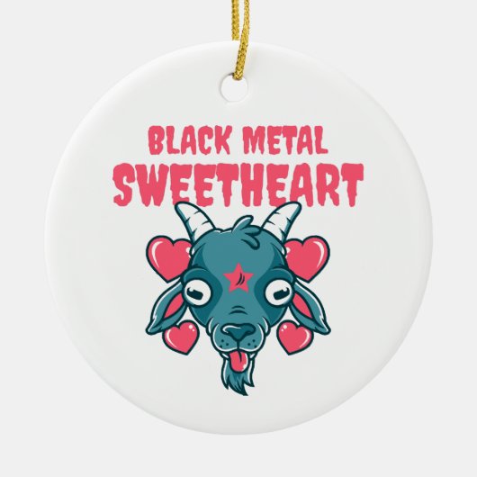  Schattig geitenkop Baphomet Keramisch Ornament (Voorkant)