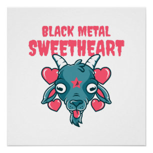 schattig geitenkop baphomet perfect poster