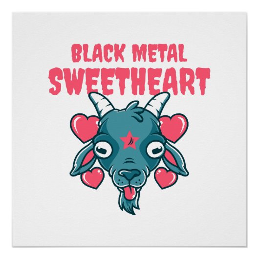 schattig geitenkop baphomet perfect poster (Voorkant)