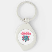 schattig geitenkop baphomet sleutelhanger (Voorkant)