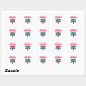 schattig geitenkop baphomet vierkante sticker (Vel)