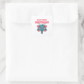 schattig geitenkop baphomet vierkante sticker (Tas)