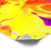 Schattig gekleurd abstract fantoom poster (Hoek)