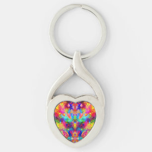 Schattig gekleurd abstract fantoom sleutelhanger