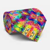 Schattig gekleurd abstract fantoom stropdas (Opgerold)