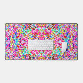 Schattig gekleurd abstract ontwerp bureaumat (Keyboard & Muis)