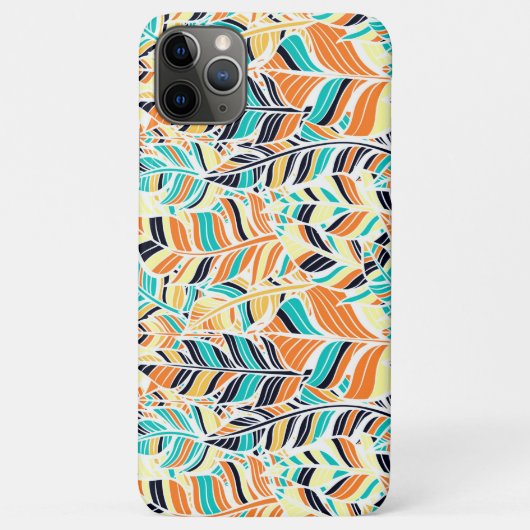 Schattig gekleurd boho-bladerenpatroon Case-Mate iPhone case (Achterkant)