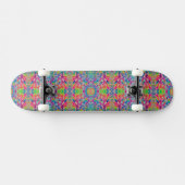 Schattig gekleurd neon sporenontwerp persoonlijk skateboard (Horizontaal)