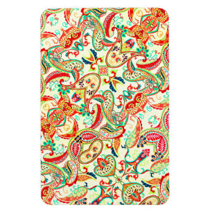 Schattig gekleurd paisleymotief magneet