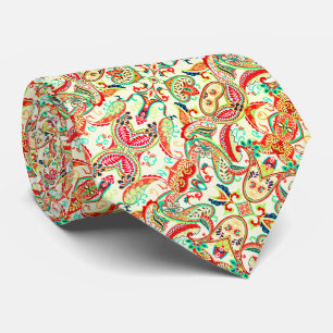 Schattig gekleurd paisleymotief stropdas