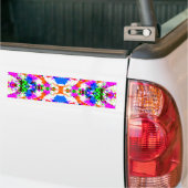 Schattig gekleurd spatverf ontwerp bumpersticker (Op Truck)
