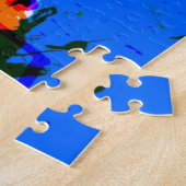Schattig gekleurd spatverf ontwerp legpuzzel (Zijkant)