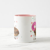 Schattig gekleurde donuts Koffie Mok (Center)