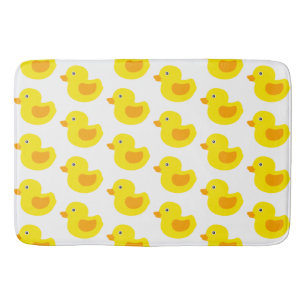 Schattig gele rubberoplaadbonken badmat