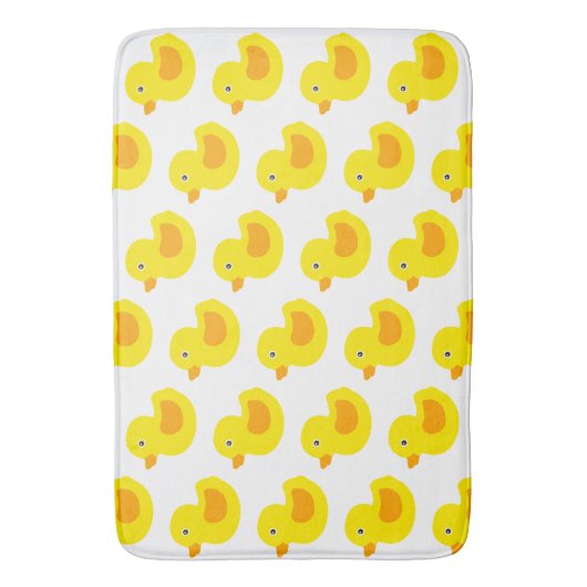 Schattig gele rubberoplaadbonken badmat (Voorkant Verticaal)