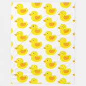 Schattig gele rubberoplaadbonken fleece deken (Voorkant)