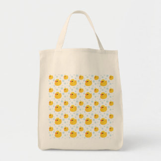 Schattig gele rubberoplaadbonken tote bag