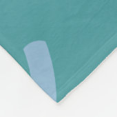 Schattig gele uil blauw patroon fleece deken (Hoek)