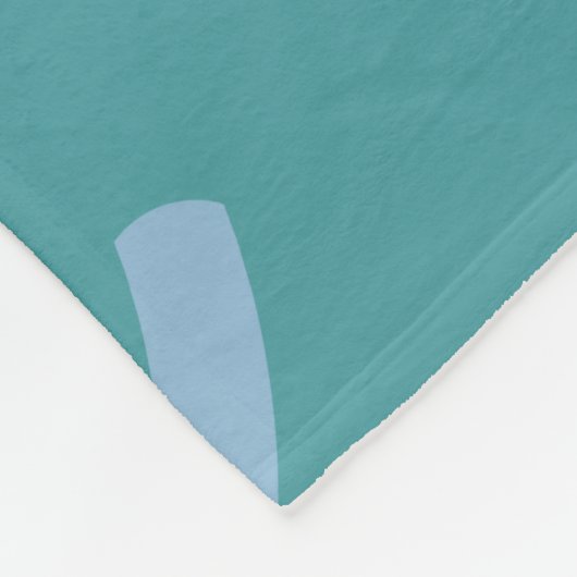 Schattig gele uil blauw patroon fleece deken (Hoek)