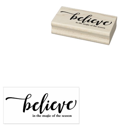 Schattig Geloof in de magische gepersonaliseerde v Rubberstempel (Gestempeld)