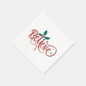 Schattig 'Geloof' Kerstmis Servet (Hoek)
