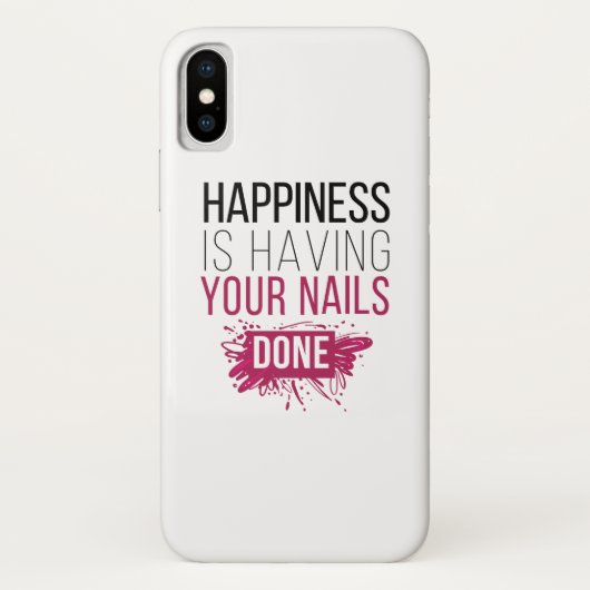 Schattig geluk is je nagels laten doen Case-Mate iPhone case (Achterkant)
