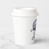 schattig gelukkig Campers woord art party Papieren Bekers (Rechts)