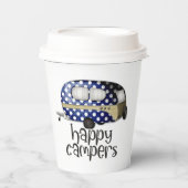 schattig gelukkig Campers woord art party Papieren Bekers (Voorkant)