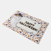 Schattig gelukkig Halloween Deurmat (Schuin)