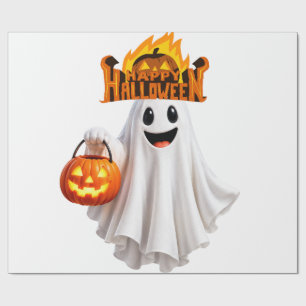 Schattig Gelukkig Halloween Geest Inpakpapier - Gr