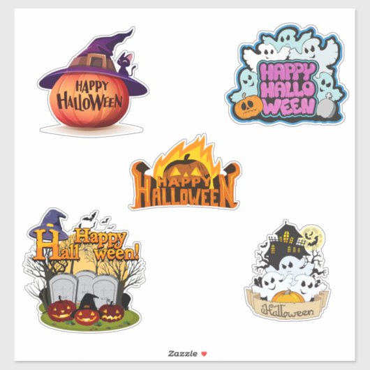 Schattig Gelukkig Halloween Sticker (Vel)