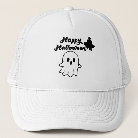 Schattig Gelukkig Halloween Trucker Pet (Voorkant)