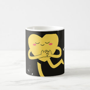 Schattig Gelukkig Hart Karakter Koffiemok