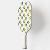 Schattig gelukkig hommel patroon wit pickleball paddle (Links)