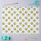 Schattig gelukkig hommel patroon wit tissuepapier (Craft)