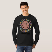 Schattig gelukkig laatste dag van school admin squ t-shirt (Voorkant volledig)
