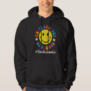 Schattig Gelukkig Laatste Dag van School Bewaarder Hoodie