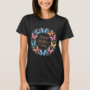 Schattig Gelukkig Moederdag Vlinder Cadeau voor Mo T-shirt