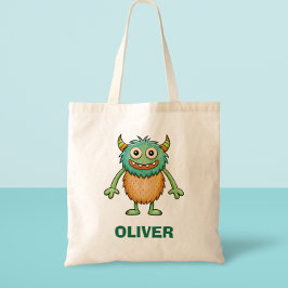 Schattig Gelukkig Monster Tote Bag