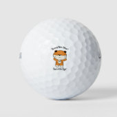 Schattig gelukkig nieuwjaar 2022 Jaar van de tijge Golfballen (Voorkant)