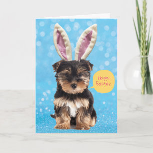 Schattig Gelukkig Pasen van je Knuffel Konijn Pupp Kaart
