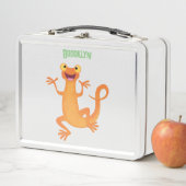 Schattig gelukkig sinaasappel dansen salamander (In situ)