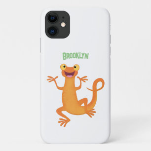 Schattig gelukkig sinaasappel dansen salamander Case-Mate iPhone case