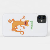Schattig gelukkig sinaasappel dansen salamander Case-Mate iPhone case (Achterkant (horizontaal))