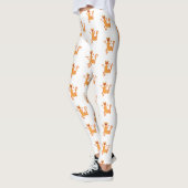Schattig gelukkig sinaasappel dansen salamander leggings (Links)