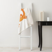 Schattig gelukkig sinaasappel dansen salamander sherpa deken (In situ)